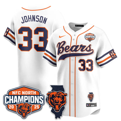 CHI  NFC North Division Champions Vapor Limited Baseball Jersey - All Stitched-DTD
