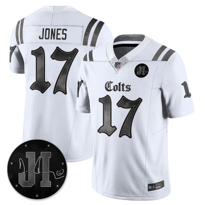 IND 'Dark Gothic' Vapor Limited Jersey - Jim Irsay Patch - All Stitched-DTD
