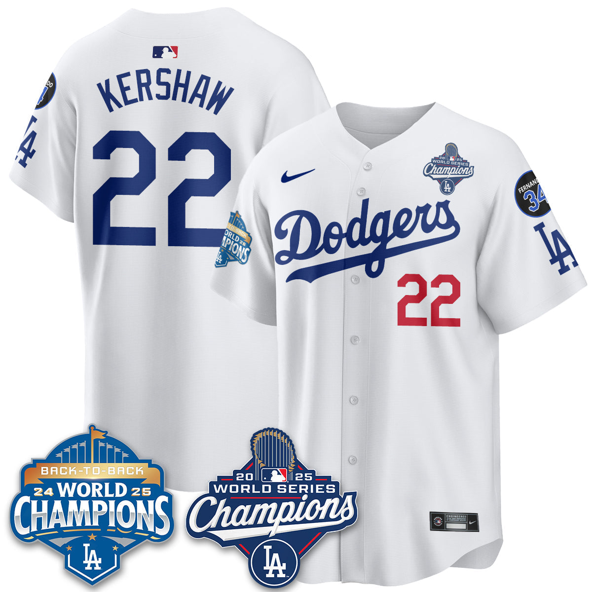 LAD 2025 World Series Champions Jersey - All Stitched-DTD