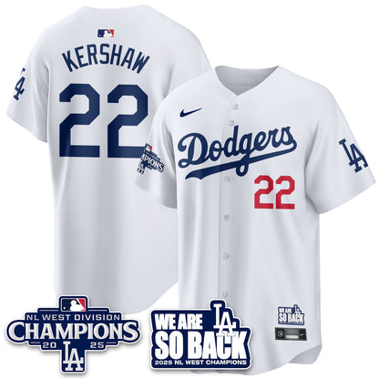 LAD 2025 NL West Division Champions Jersey - All Stitched-DTD
