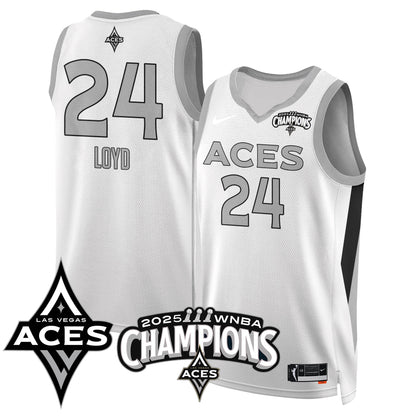 Las Vegas Aces 2025 WNBA Championship Jersey - All Stitched-DTD