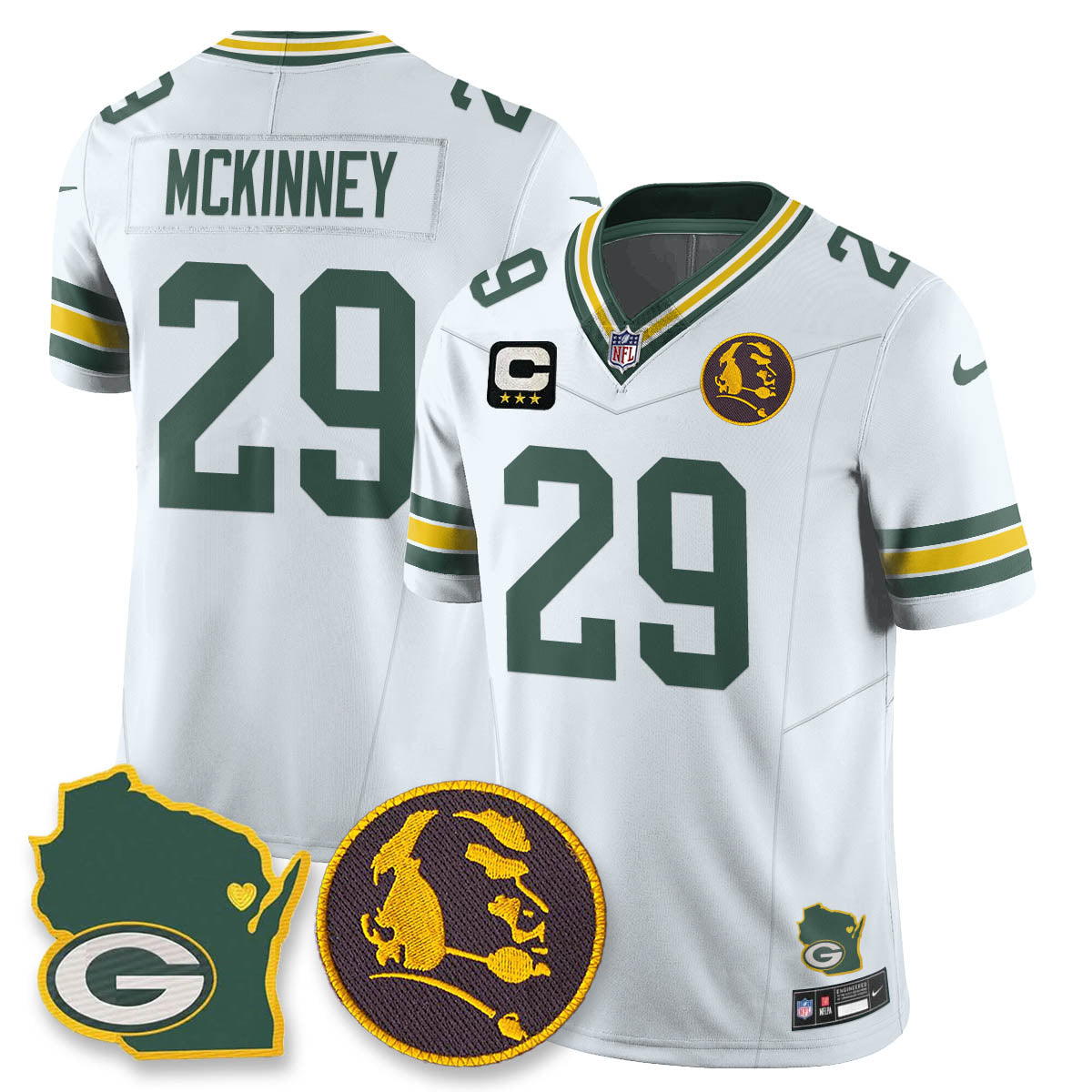 GB Vapor Limited Jersey - John Madden Patch - All Stitched-DTD