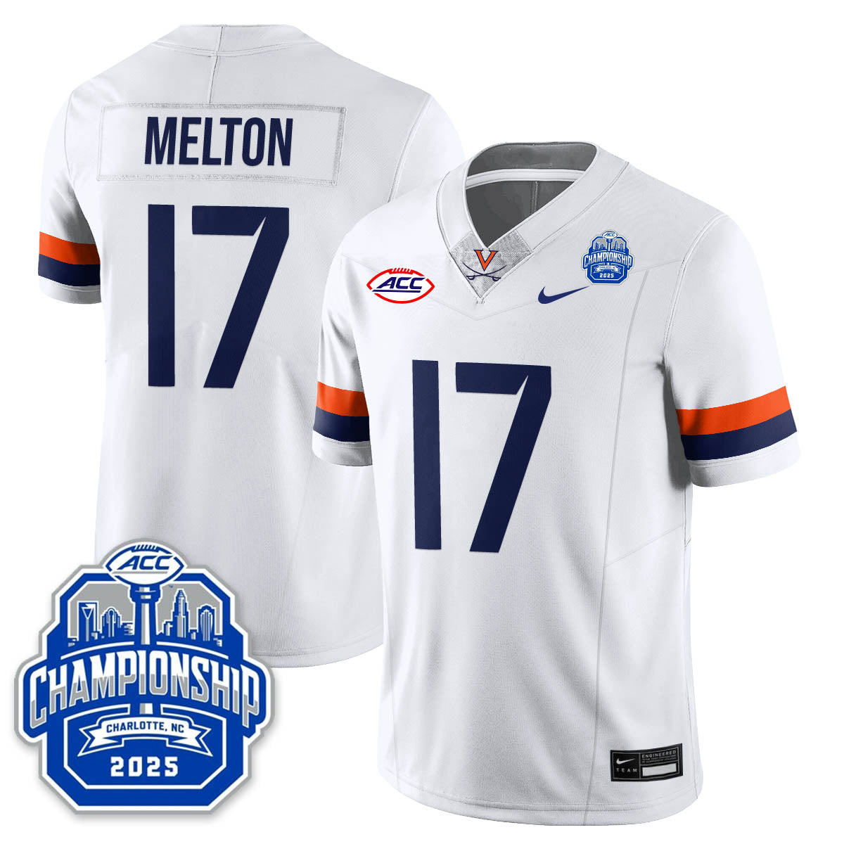 Virginia Football ACC Championship Vapor Limited Jersey - All Stitched-DTD