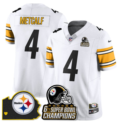 PIT 6-Time Champions Patch Vapor Limited Jersey - All Stitched-DTD