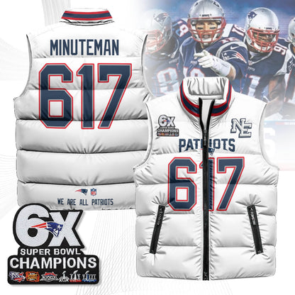 NE 6-Time Champions Unisex Puffer Vest-DTD