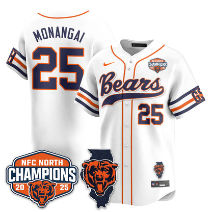 CHI  NFC North Division Champions Vapor Limited Baseball Jersey - All Stitched-DTD