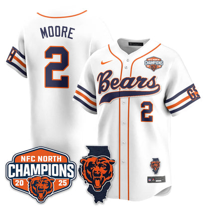 CHI  NFC North Division Champions Vapor Limited Baseball Jersey - All Stitched-DTD