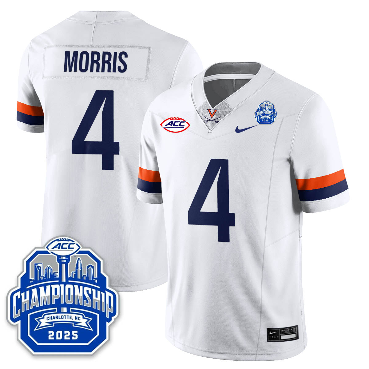 Virginia Football ACC Championship Vapor Limited Jersey - All Stitched-DTD