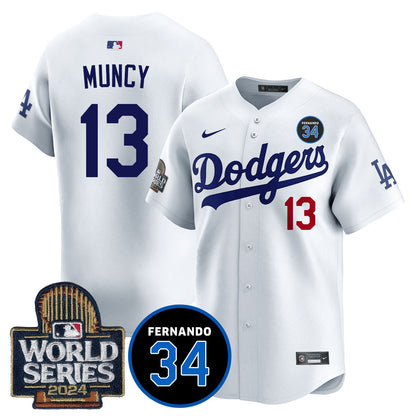Dodgers Fernando Valenzuela Memorial Jersey - All Stitched-DTD