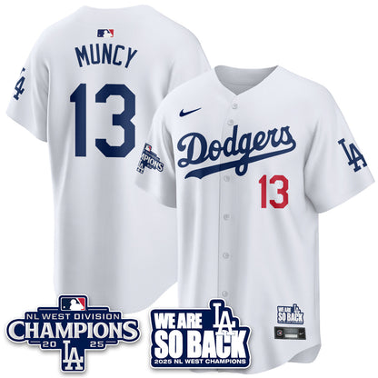 LAD 2025 NL West Division Champions Jersey - All Stitched-DTD