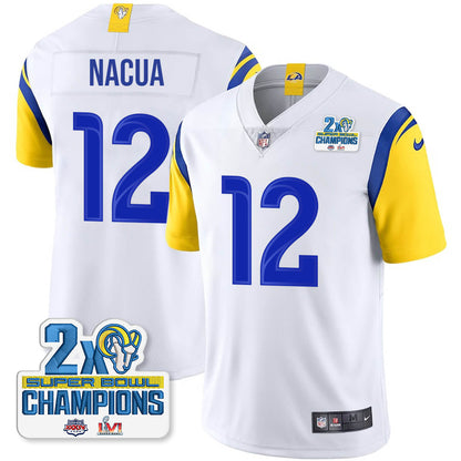 LAR 2-Time Champions Patch Vapor Limited Jersey - All Stitched 1-DTD