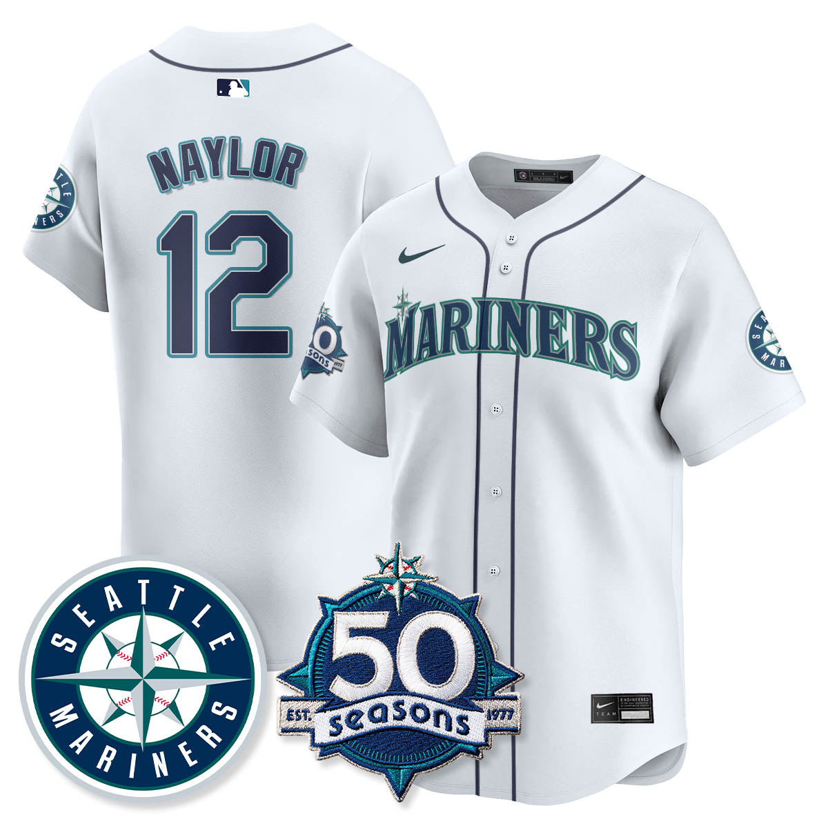 SEA Vapor Premier Limited Jersey - 50th Anniversary - All Stitched-DTD
