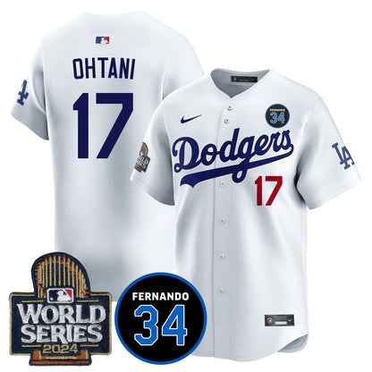 Dodgers Fernando Valenzuela Memorial Jersey - All Stitched-DTD