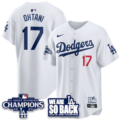 LAD 2025 NL West Division Champions Jersey - All Stitched-DTD