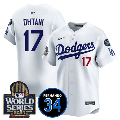 Dodgers Fernando Valenzuela Memorial Jersey - All Stitched-DTD