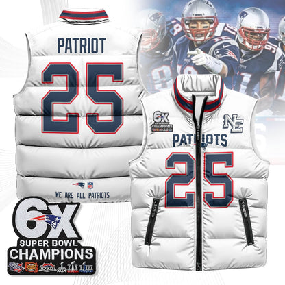 NE 6-Time Champions Unisex Puffer Vest-DTD