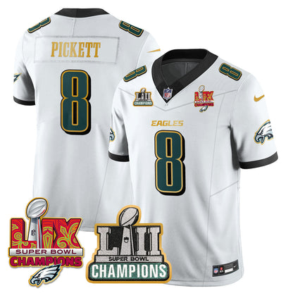 PHI LII-LIX Super Bowl Champions Vapor Limited Gold Jersey - All Stitched-DTD