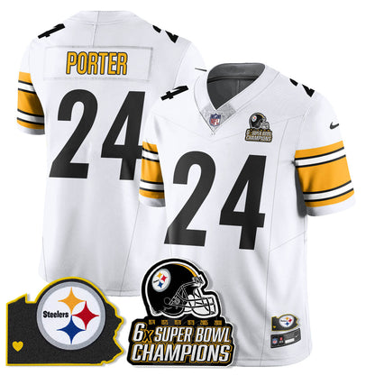PIT 6-Time Champions Patch Vapor Limited Jersey - All Stitched-DTD