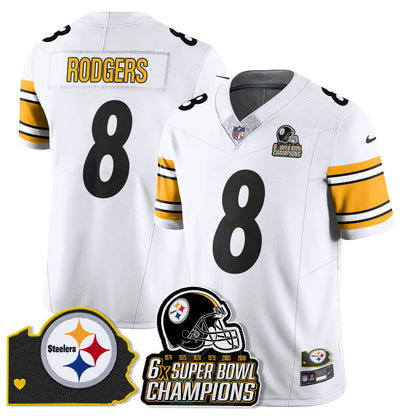 PIT 6-Time Champions Patch Vapor Limited Jersey - All Stitched-DTD