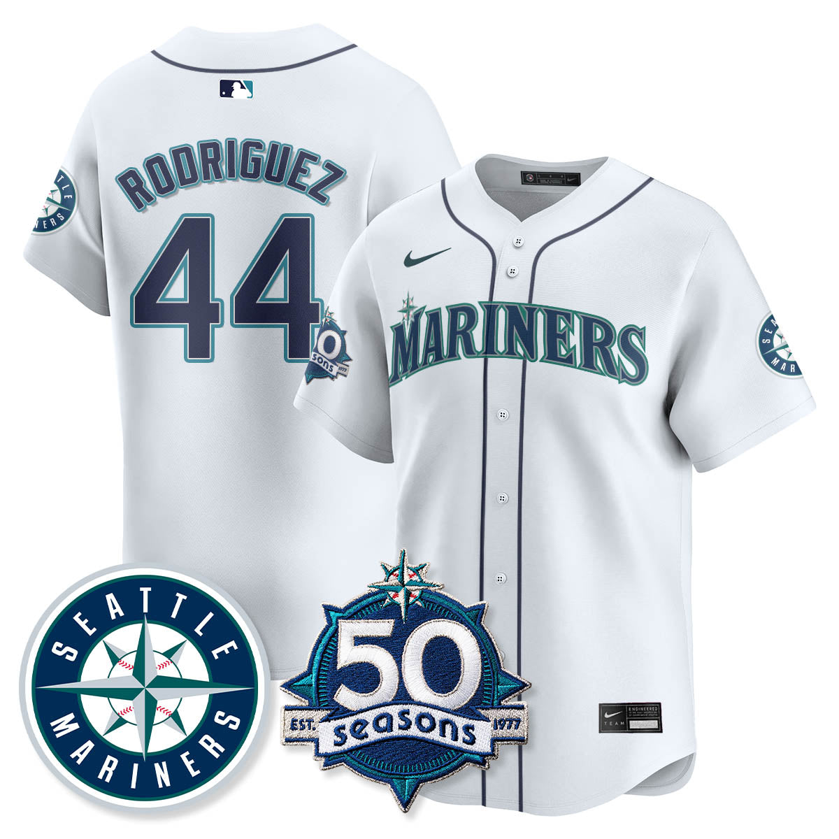 SEA Vapor Premier Limited Jersey - 50th Anniversary - All Stitched-DTD