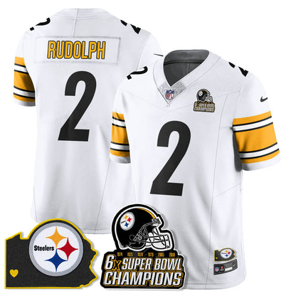 PIT 6-Time Champions Patch Vapor Limited Jersey - All Stitched-DTD