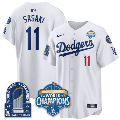 LAD 2025 World Series Champions Jersey - 9x Champs - All Stitched-DTD