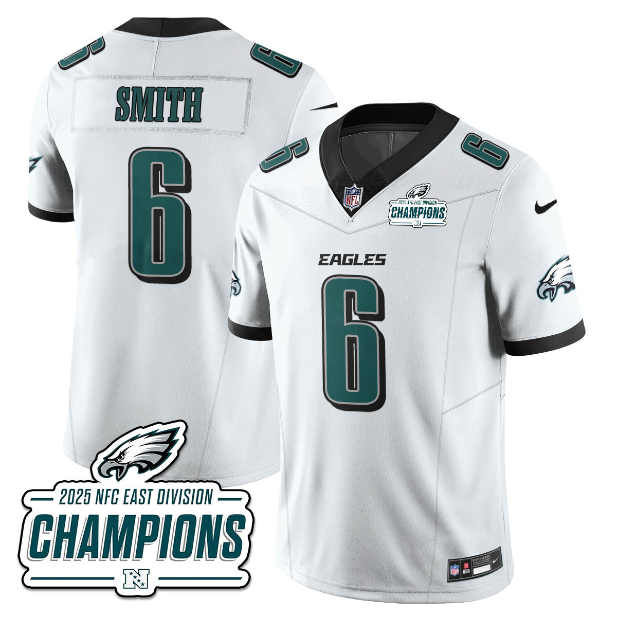 PHI NFC East Champions Vapor Limited Jersey - All Stitched-DTD