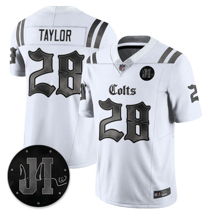 IND 'Dark Gothic' Vapor Limited Jersey - Jim Irsay Patch - All Stitched-DTD