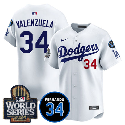 Dodgers Fernando Valenzuela Memorial Jersey - All Stitched-DTD