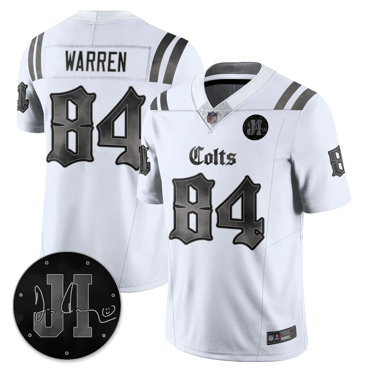 IND 'Dark Gothic' Vapor Limited Jersey - Jim Irsay Patch - All Stitched-DTD