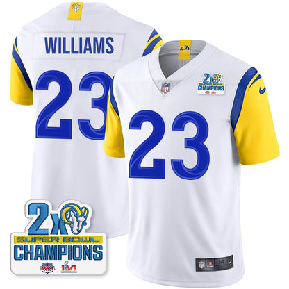 LAR 2-Time Champions Patch Vapor Limited Jersey - All Stitched 1-DTD