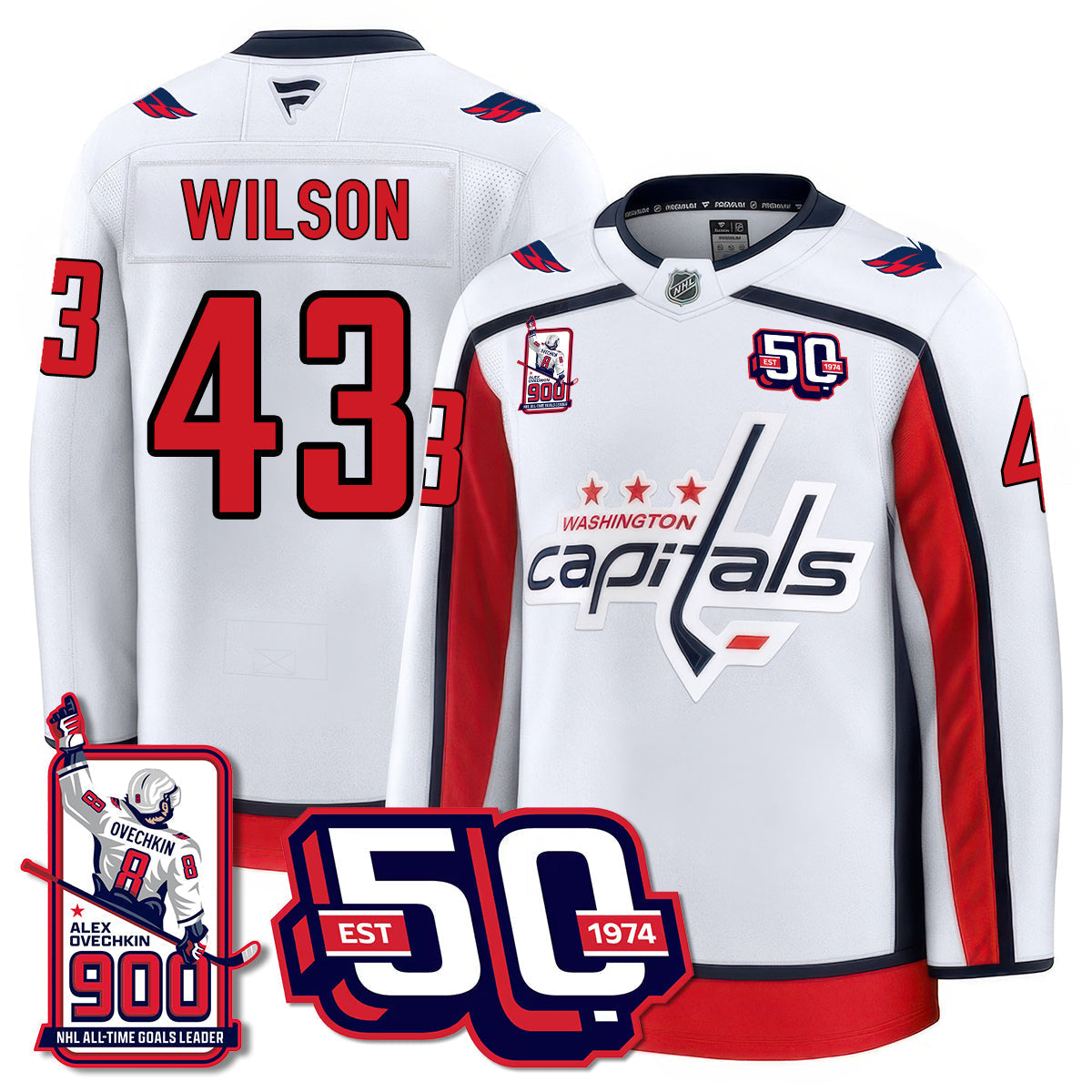 WSH 2025 Premium Jersey - 900 GOALS -  All Stitched-DTD