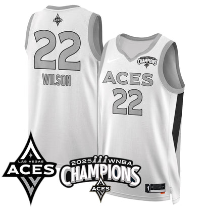 Las Vegas Aces 2025 WNBA Championship Jersey - All Stitched-DTD
