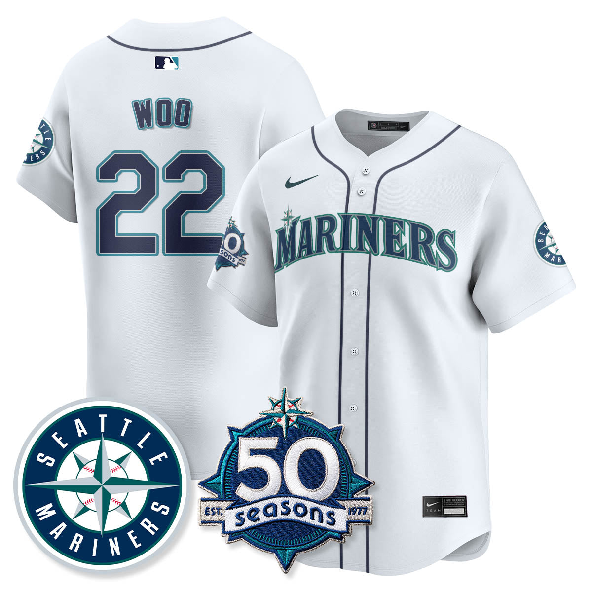 SEA Vapor Premier Limited Jersey - 50th Anniversary - All Stitched-DTD