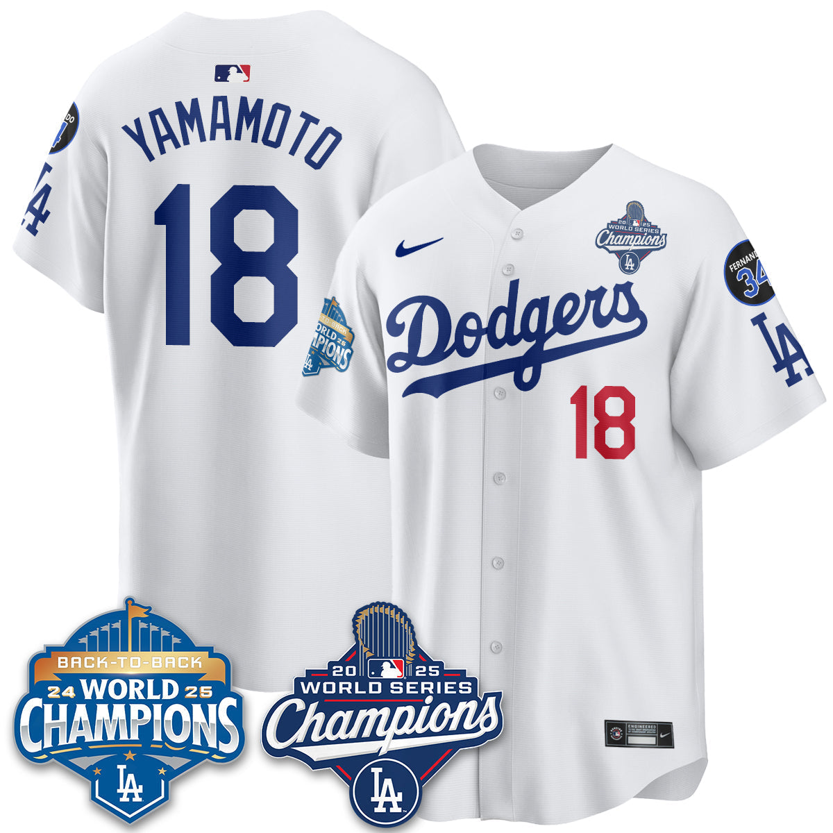 LAD 2025 World Series Champions Jersey - All Stitched-DTD