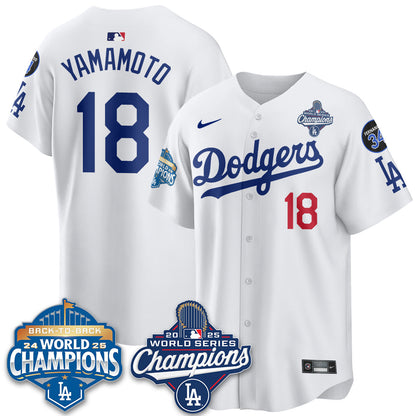 LAD 2025 World Series Champions Jersey - All Stitched-DTD