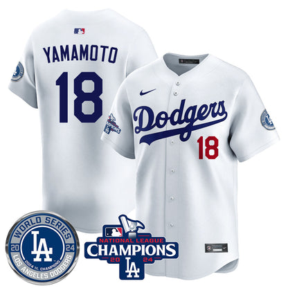 LAD World Series NL Champions Jersey - All Stitched-DTD