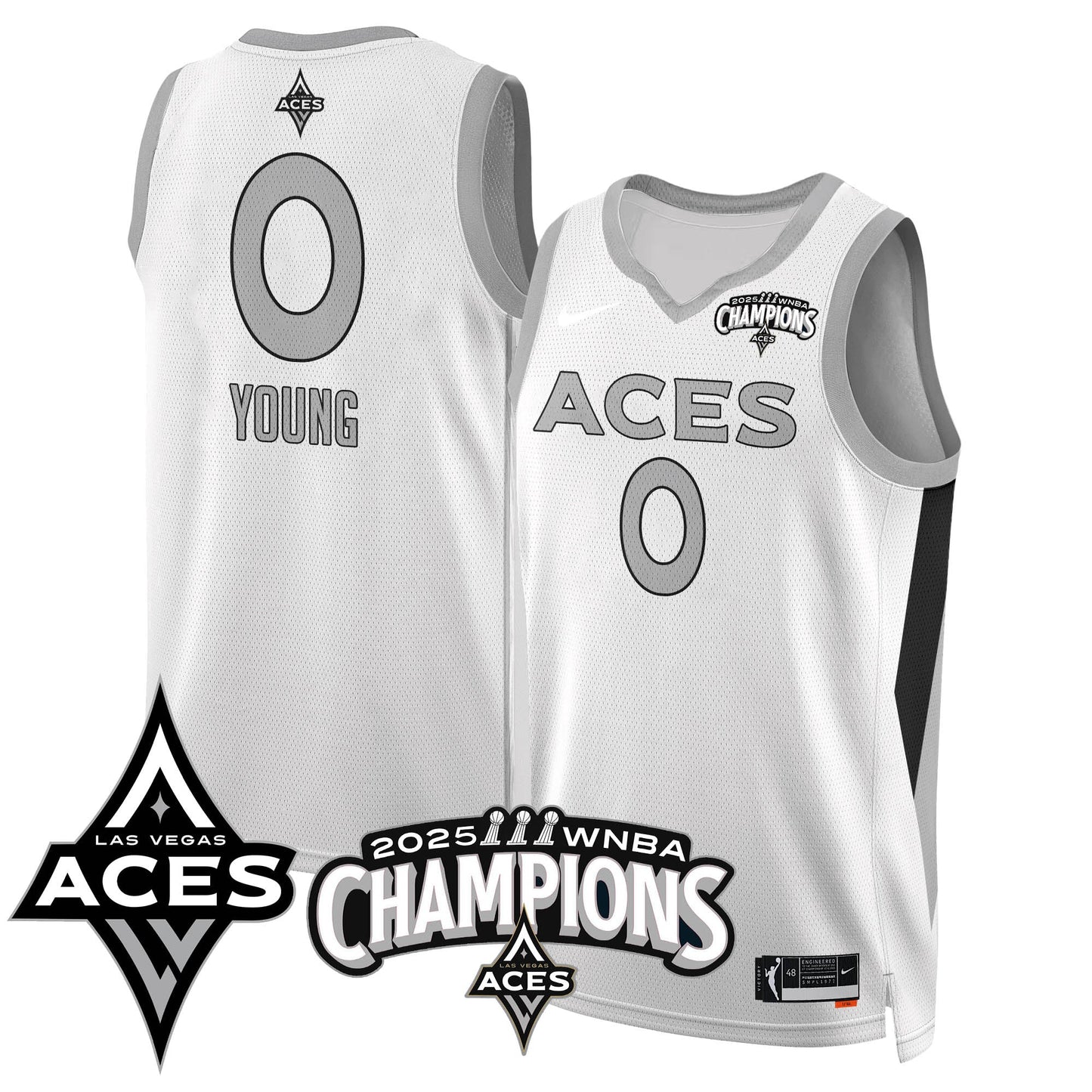 Las Vegas Aces 2025 WNBA Championship Jersey - All Stitched-DTD