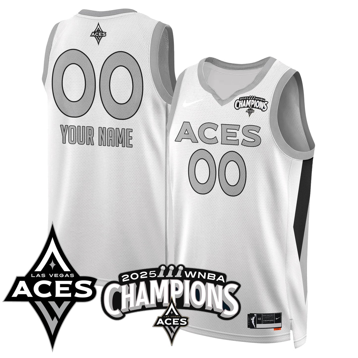 Las Vegas Aces 2025 WNBA Championship Custom Jersey - All Stitched-DTD