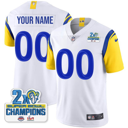 LAR 2-Time Champions Patch Vapor Limited Jersey - All Stitched 1-DTD
