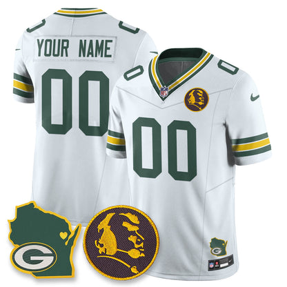 GB Vapor Limited Custom Jersey - John Madden Patch - All Stitched-DTD