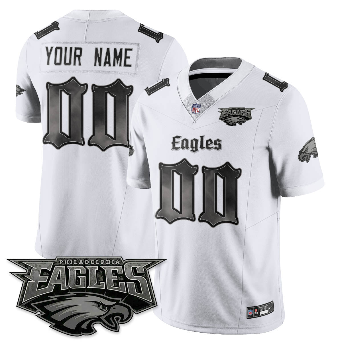 PHI 'Dark Gothic Philly' Vapor Limited Jersey - All Stitched-DTD