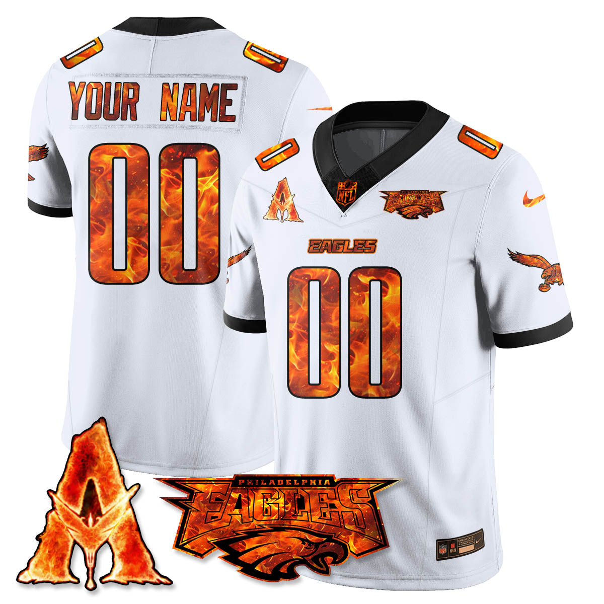PHI x Avatar 3 Fire and Ash Custom Jersey - Stitched-DTD