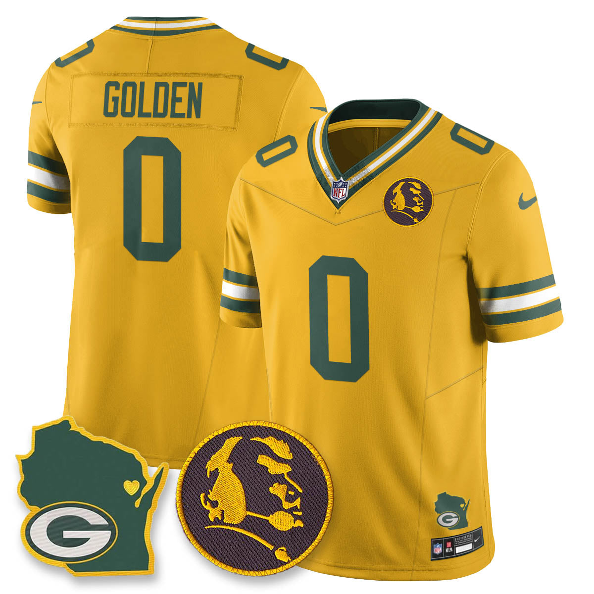 GB Vapor Limited Jersey - John Madden Patch - All Stitched-DTD