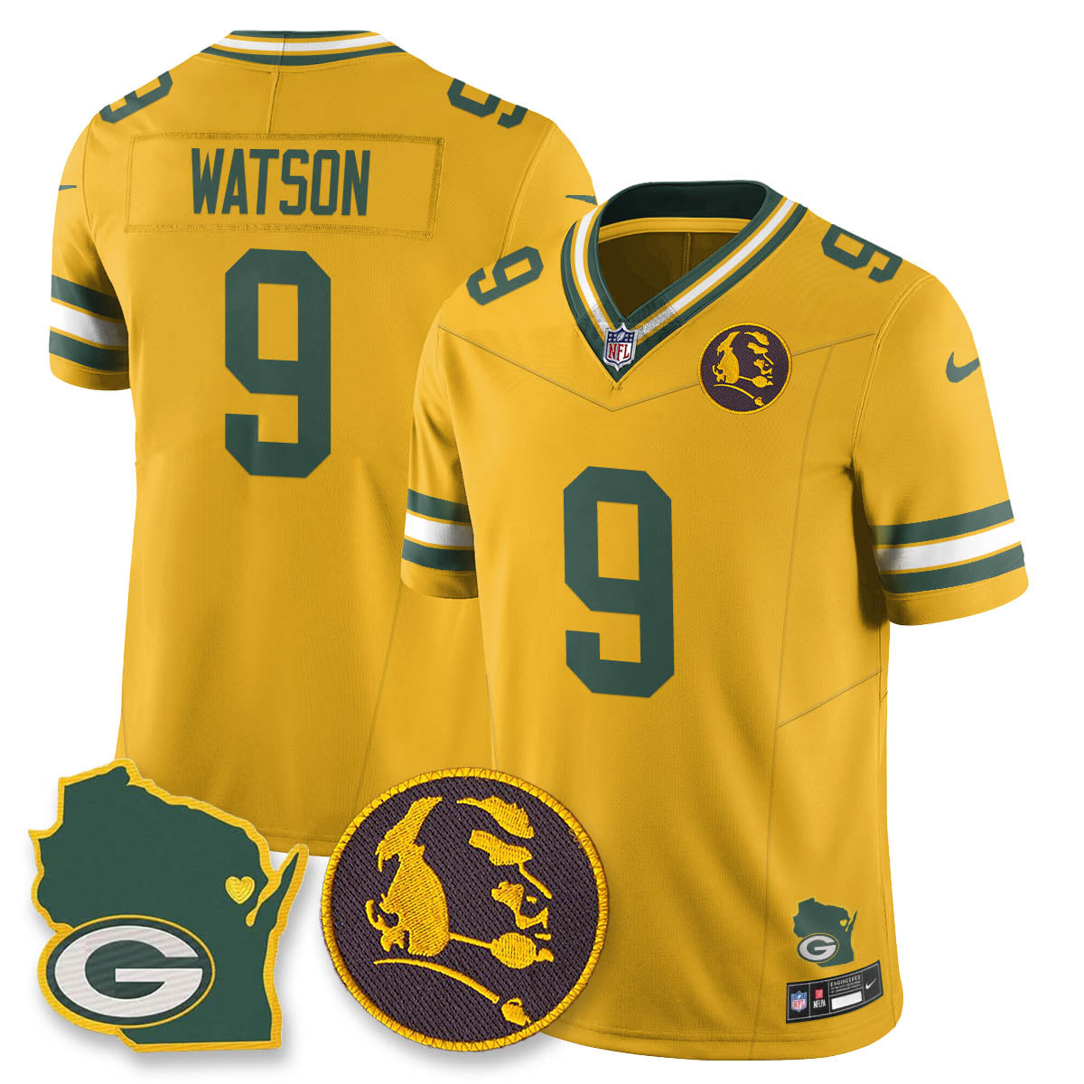 GB Vapor Limited Jersey - John Madden Patch - All Stitched-DTD
