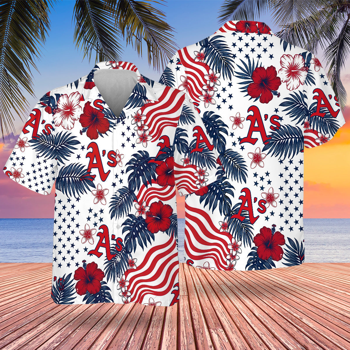 OAK Special Semiquincentennial Hawaiian Design Button Shirt V4-DTD