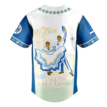 Los Angeles Dodger Salvadoran Heritage Night Exclusive Jersey - Printed-DTD