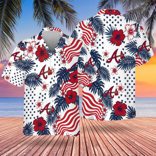 ATL Special Semiquincentennial Hawaiian Design Button Shirt V4-DTD
