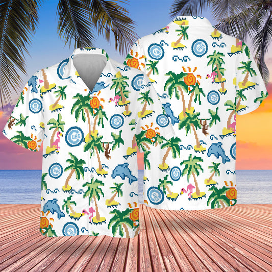 CHC Pixel Hawaiian Design Button Shirt-DTD