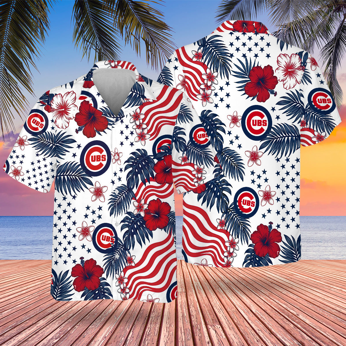 CHC Special Semiquincentennial Hawaiian Design Button Shirt V4-DTD
